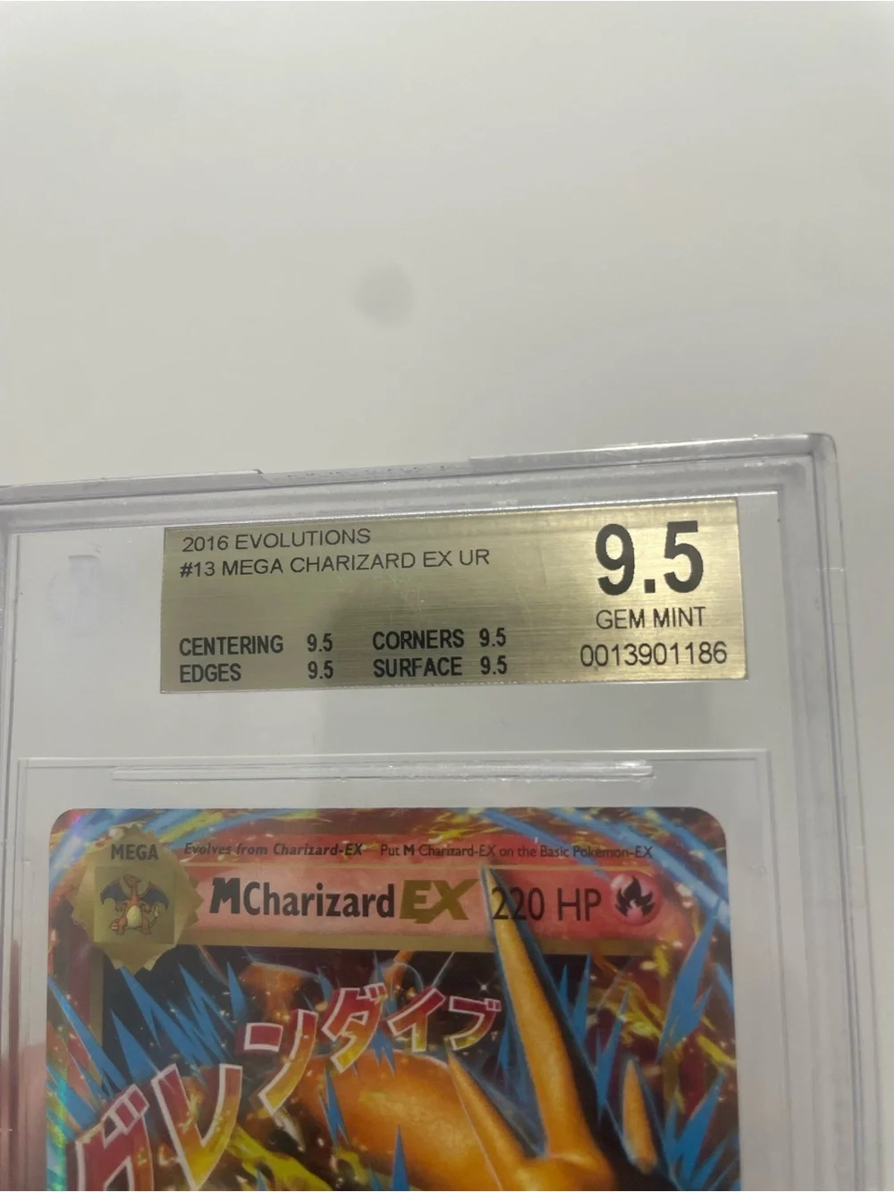 2016 POKEMON XY EVOLUTIONS #13 M CHARIZARD EX BGS 9.5